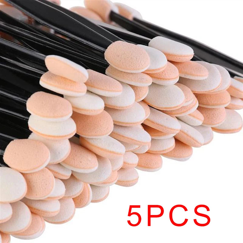 5/30/50/100Pcs Professional Sponge Stick Eye Shadow Applicator Cosmetic Brushes Double-head Eyeshadow Brush For Makeup Tools