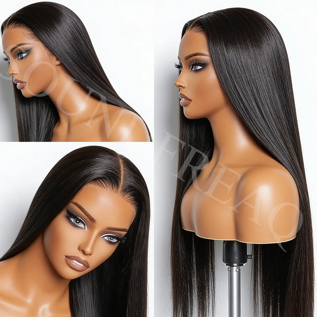 Raw Hair Glueless Straight Lace Front Human Hair Wigs On Clearance Sale 13x6 HD Lace Human Hair Wig 5x5 HD Lace Closure Wig