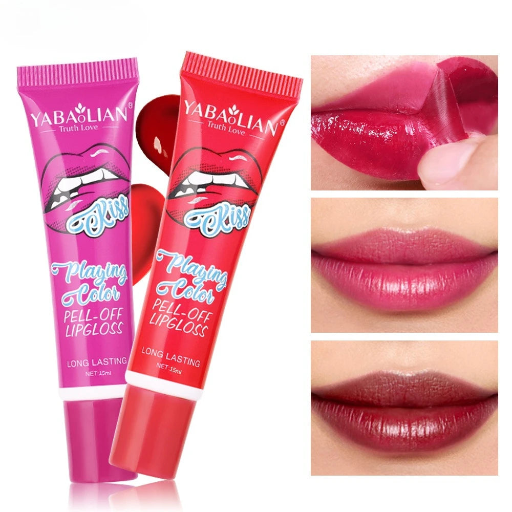 Peel Off Liquid Lipstick Amazing Tear Lipstick Lip Gloss Women Sexy Make Up Tear Pull Lips Mask Cosmetic Waterproof Long Lasting