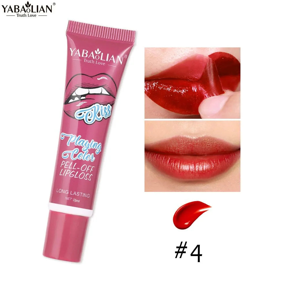 Peel Off Liquid Lipstick Amazing Tear Lipstick Lip Gloss Women Sexy Make Up Tear Pull Lips Mask Cosmetic Waterproof Long Lasting