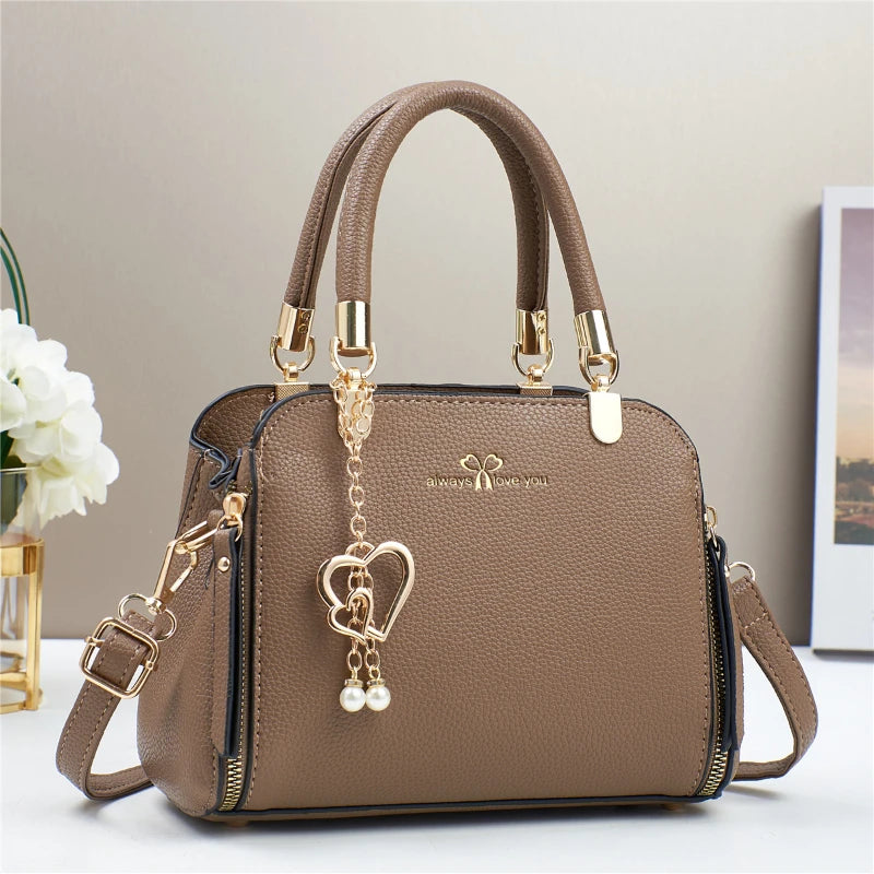New Soft Leather Luxury Handbags Women's Bags Designer 3 Layer Shoulder Crossbody Sac Ladies Large Capacity Shopping Tote Bags