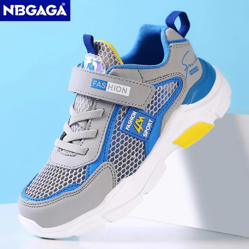 Summer Single Net Breathable Boys Sport Shoes Children Sneakers Rubber Leisure Trainers Casual Kids Sneakers