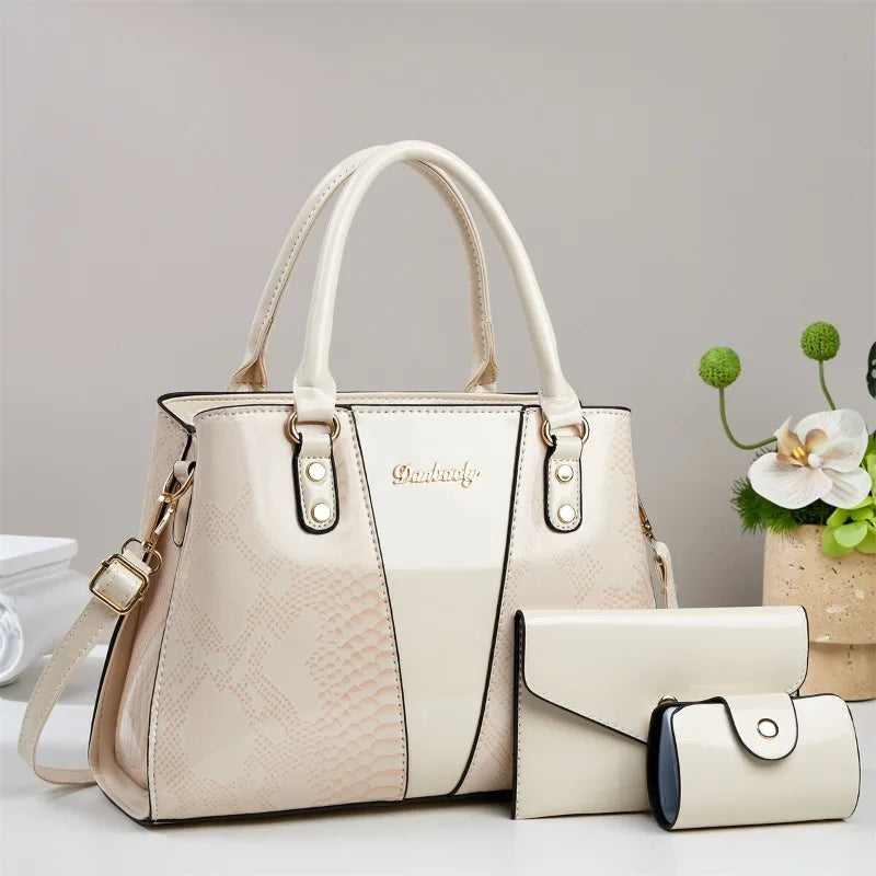 3Piece Set Women's Bag 2025 Trend New in Fashion Niche Ladies Shoulder Tote Bags for Women Shopping & Travel Bag Women Handbag
