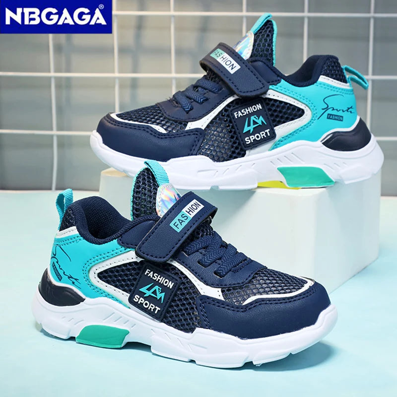 Summer Single Net Breathable Boys Sport Shoes Children Sneakers Rubber Leisure Trainers Casual Kids Sneakers