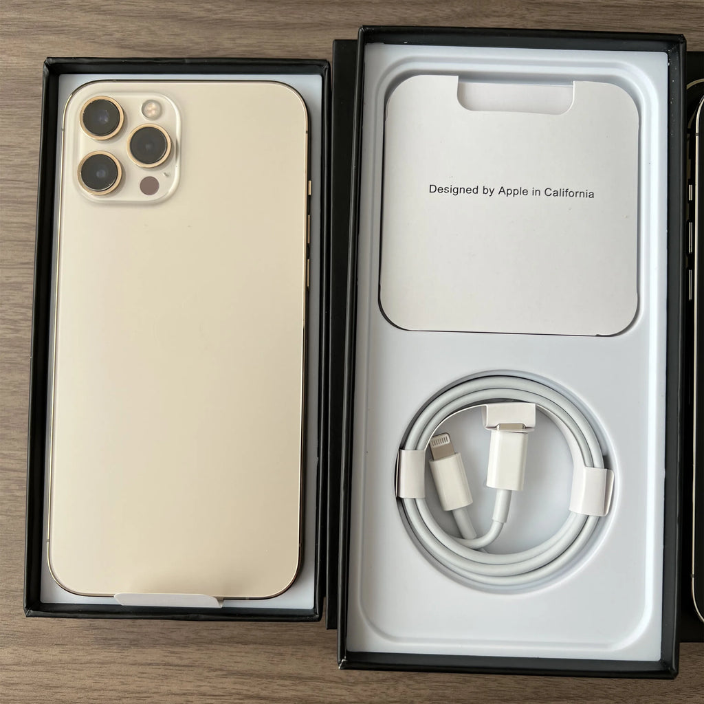 Original iPhone 12 Pro Max 6GB 128GB 256GB ROM Unlocked 5G iPhone12 Promax 6.7" Super Retina XDR OLED Face ID NFC Mobile Phone