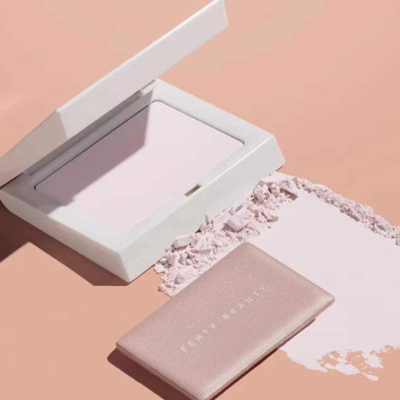 Fenty Beauty 9-color Lip Gloss Light Powder Single Dual-color High-gloss Facial Brightening Easy To Wear Setting Powder Compact