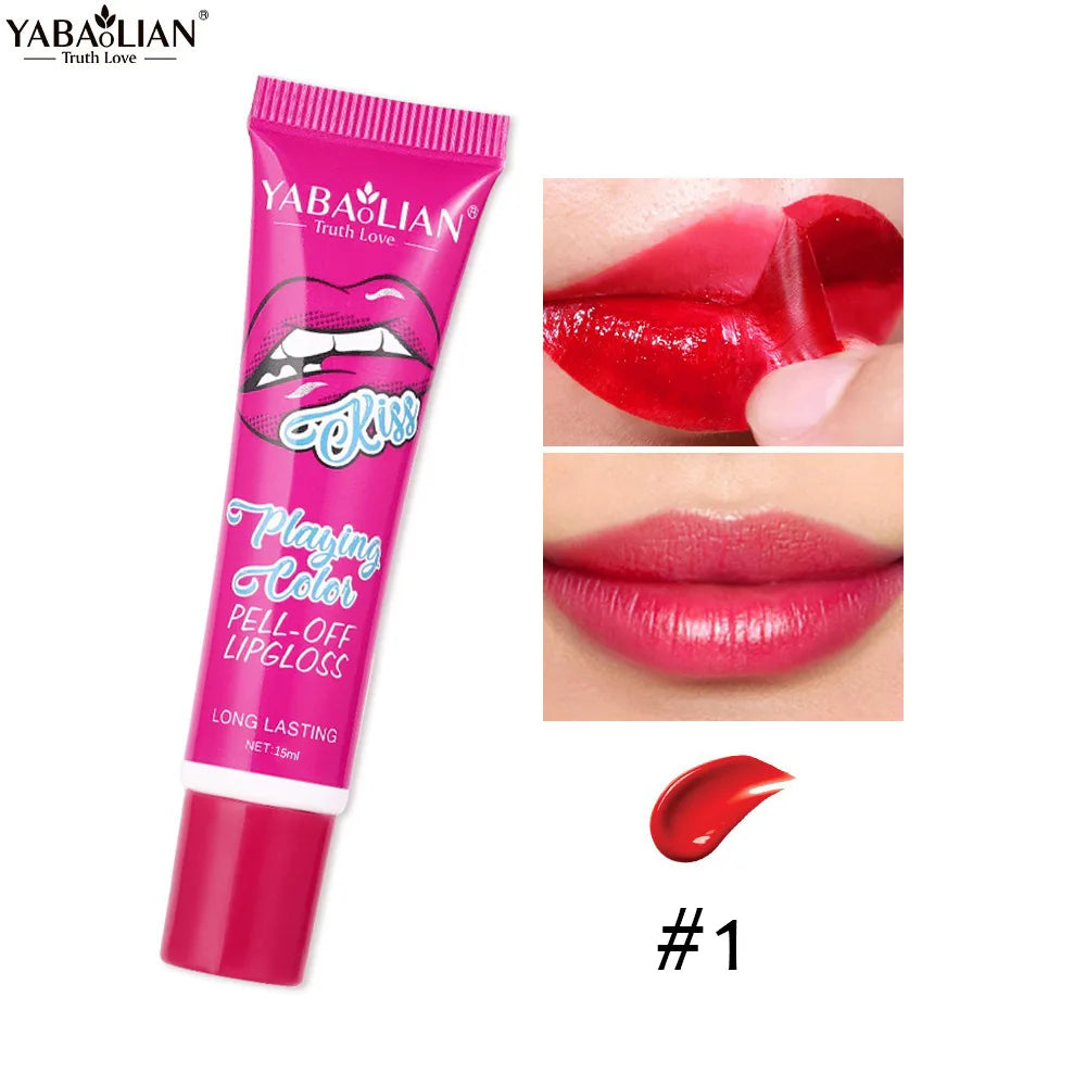 Peel Off Liquid Lipstick Amazing Tear Lipstick Lip Gloss Women Sexy Make Up Tear Pull Lips Mask Cosmetic Waterproof Long Lasting