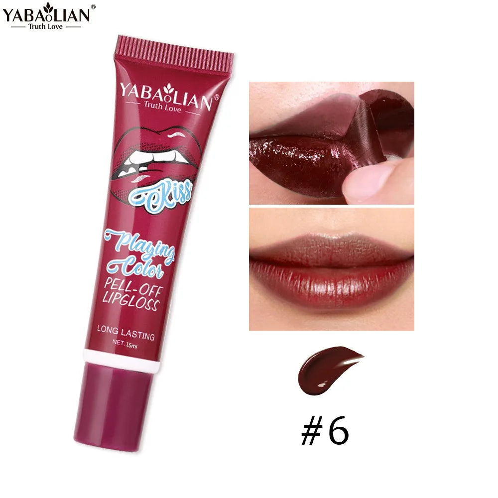 Peel Off Liquid Lipstick Amazing Tear Lipstick Lip Gloss Women Sexy Make Up Tear Pull Lips Mask Cosmetic Waterproof Long Lasting