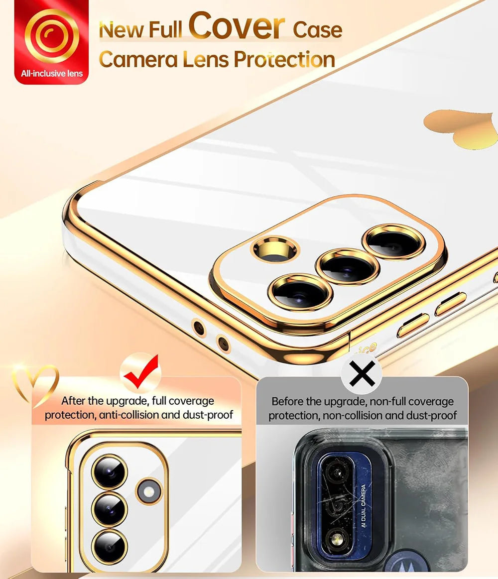 Luxury Plating Silicone Soft Case For Samsung Galaxy A56 A36 A26 A16 A55 A35 A25 A15 A54 A34 A14 Glitter Love Candy Color Glossy
