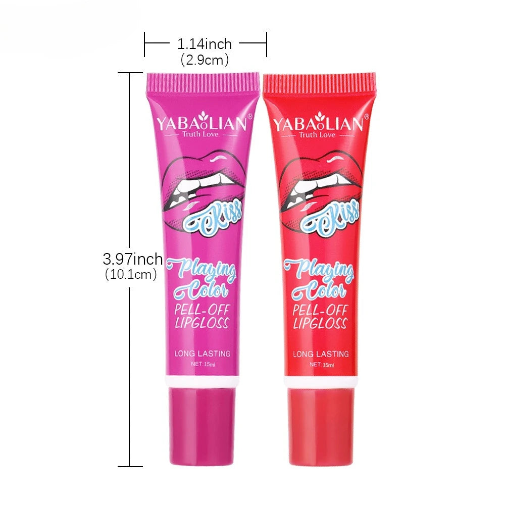Peel Off Liquid Lipstick Amazing Tear Lipstick Lip Gloss Women Sexy Make Up Tear Pull Lips Mask Cosmetic Waterproof Long Lasting