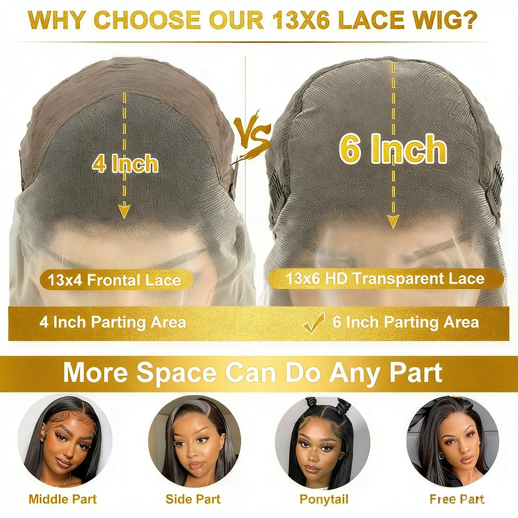 Raw Hair Glueless Straight Lace Front Human Hair Wigs On Clearance Sale 13x6 HD Lace Human Hair Wig 5x5 HD Lace Closure Wig