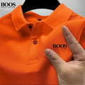 New men's high-quality short sleeved polo shirt, summer fashion, casual, comfortable, breathable top