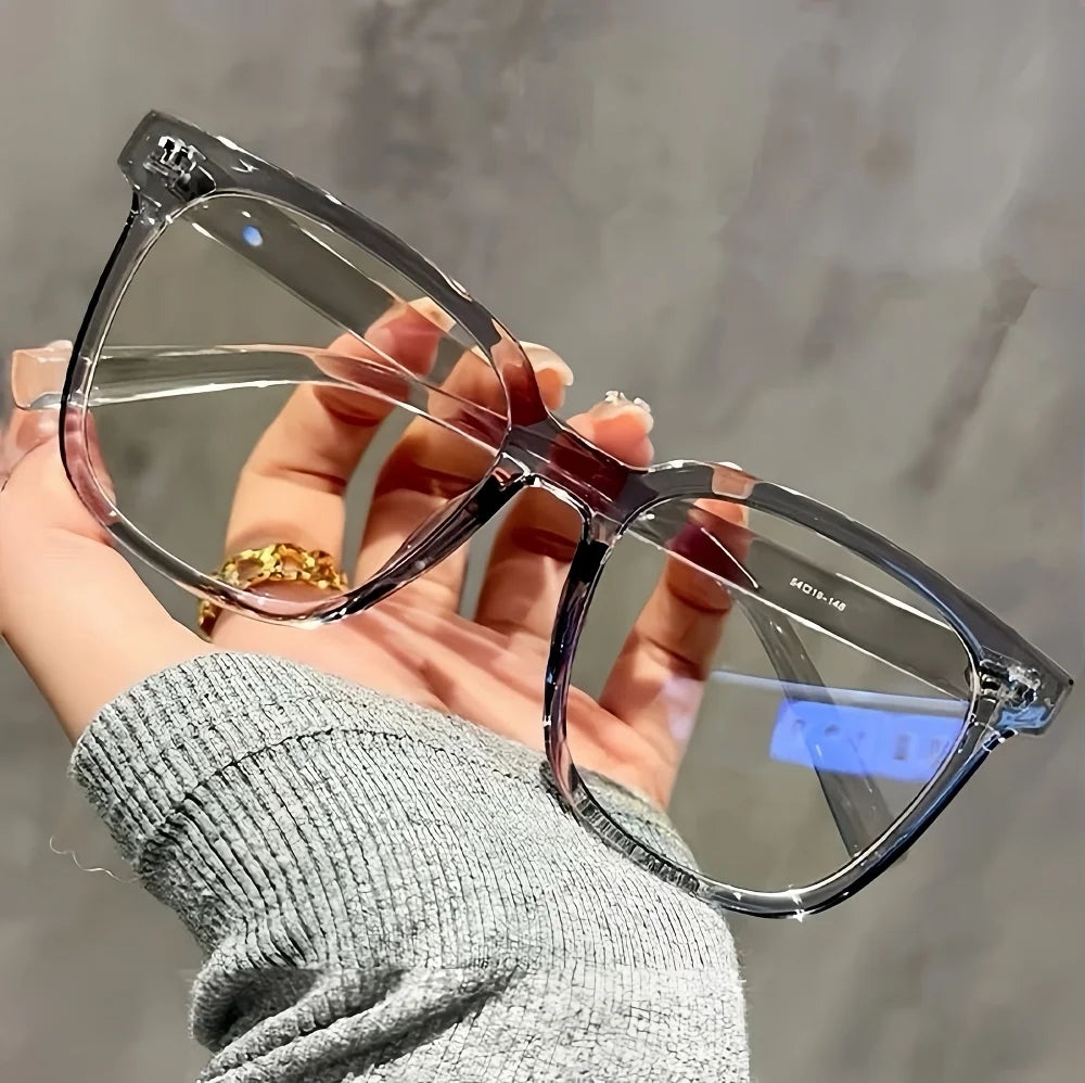 1/2/3 pairs of universal fashion glasses, square-framed glasses, fashionable campus style, clear black frame, back to school