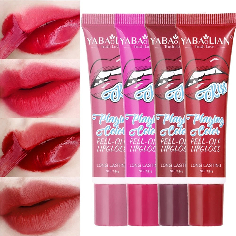 Peel Off Liquid Lipstick Amazing Tear Lipstick Lip Gloss Women Sexy Make Up Tear Pull Lips Mask Cosmetic Waterproof Long Lasting