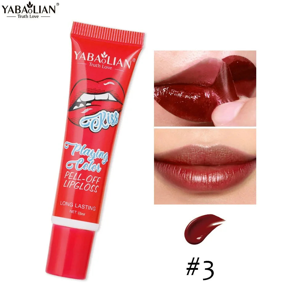 Peel Off Liquid Lipstick Amazing Tear Lipstick Lip Gloss Women Sexy Make Up Tear Pull Lips Mask Cosmetic Waterproof Long Lasting