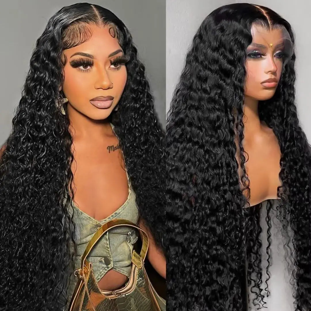 Fashion Synthetic Wig Mechanic Lace Long Curly Hair Popular in Africa Small Curl Lace Wig