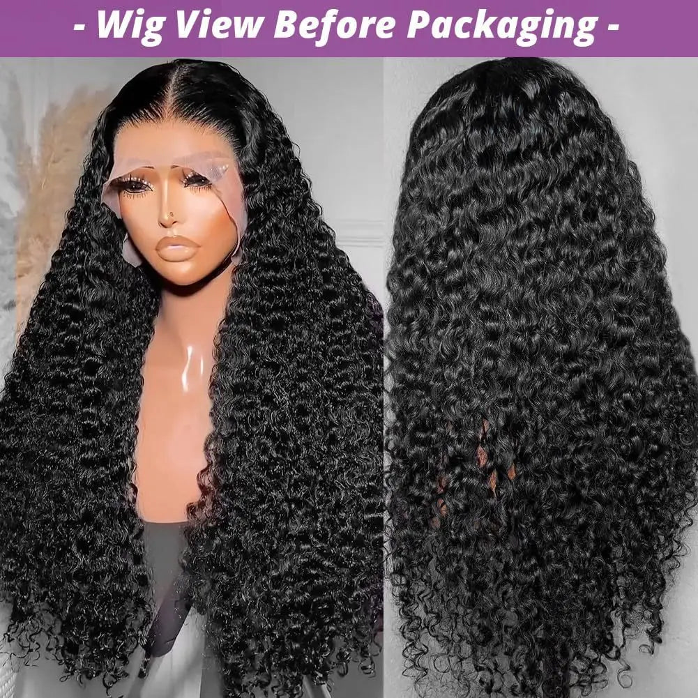 Fashion Synthetic Wig Mechanic Lace Long Curly Hair Popular in Africa Small Curl Lace Wig