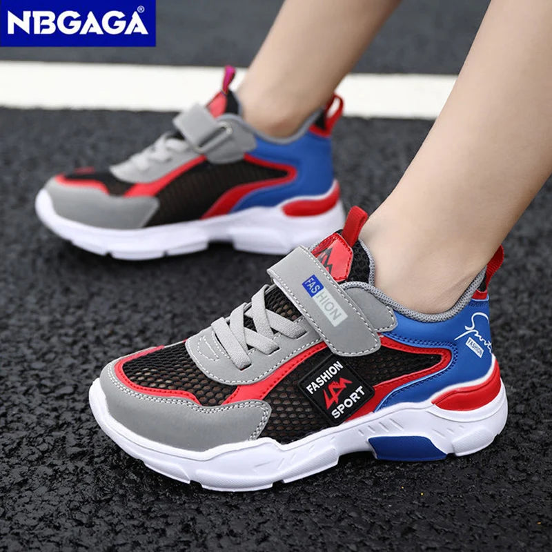 Summer Single Net Breathable Boys Sport Shoes Children Sneakers Rubber Leisure Trainers Casual Kids Sneakers