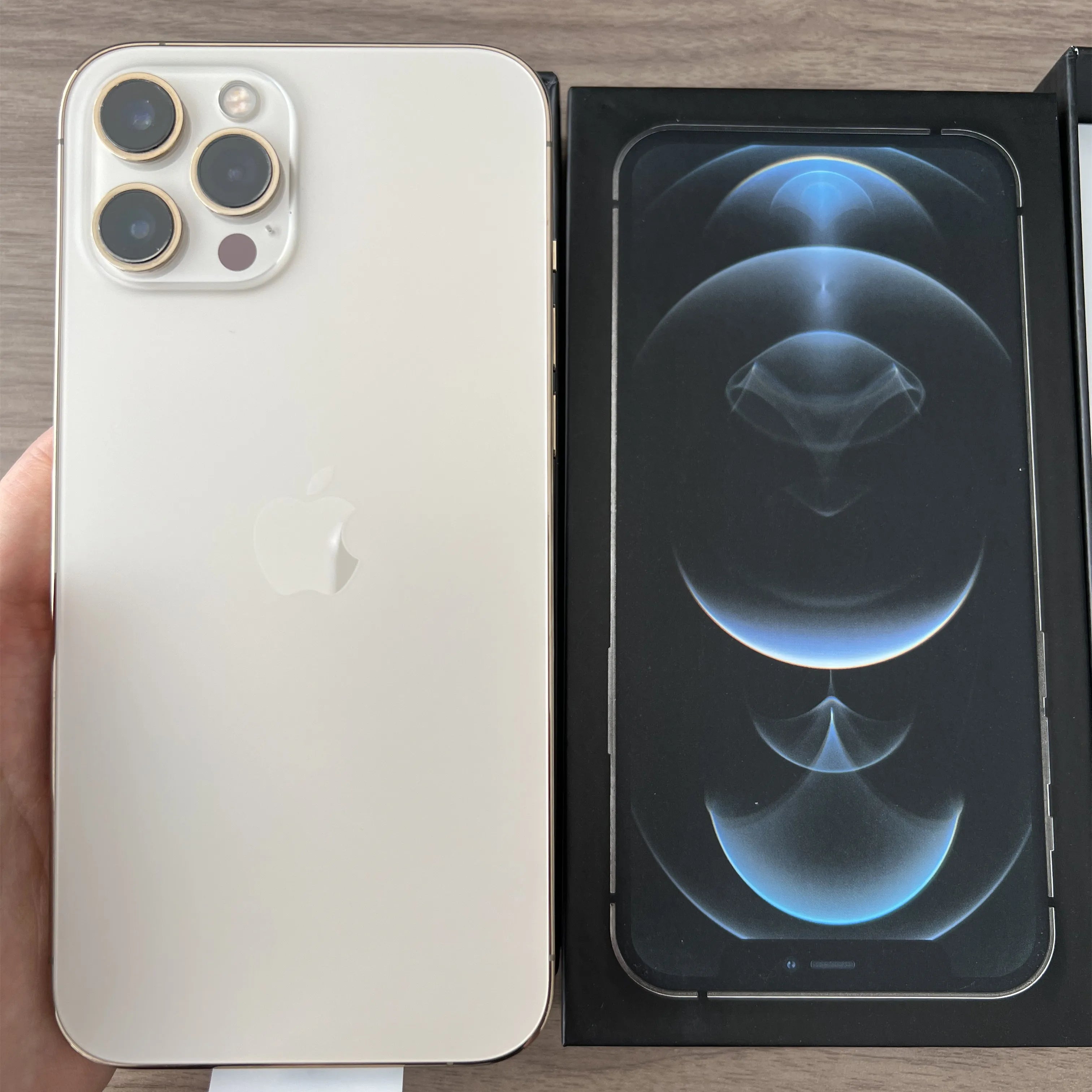 Original iPhone 12 Pro Max 6GB 128GB 256GB ROM Unlocked 5G iPhone12 Promax 6.7" Super Retina XDR OLED Face ID NFC Mobile Phone