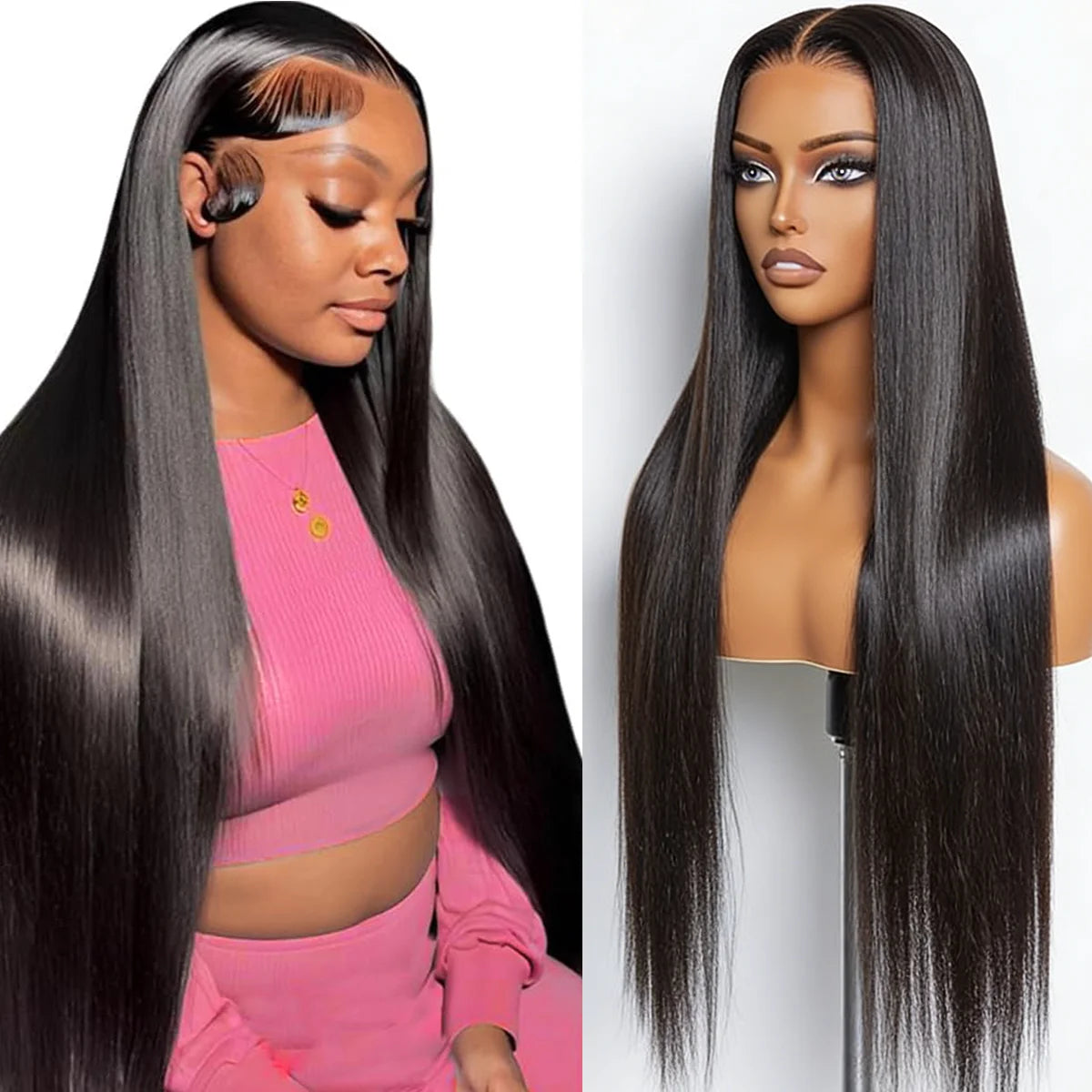Raw Hair Glueless Straight Lace Front Human Hair Wigs On Clearance Sale 13x6 HD Lace Human Hair Wig 5x5 HD Lace Closure Wig
