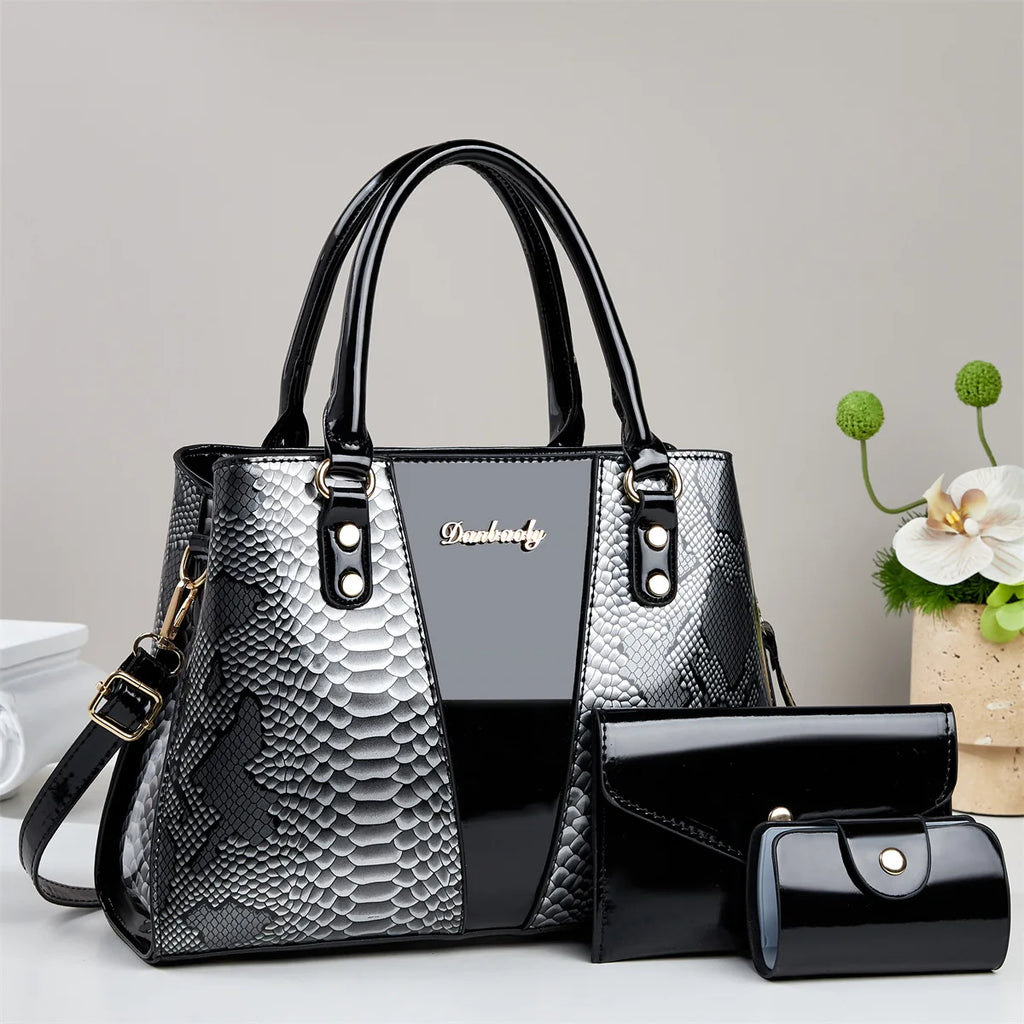 3Piece Set Women's Bag 2025 Trend New in Fashion Niche Ladies Shoulder Tote Bags for Women Shopping & Travel Bag Women Handbag