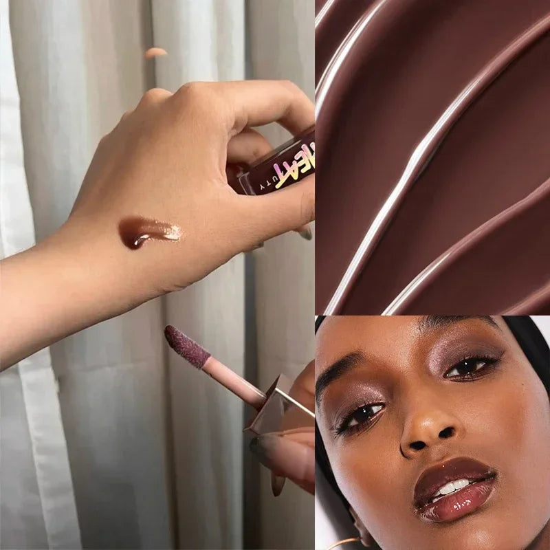 Fenty Beauty 9-color Lip Gloss Light Powder Single Dual-color High-gloss Facial Brightening Easy To Wear Setting Powder Compact