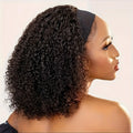 Hair Band African Wig with Small Curls, Synthetic Black Wig, for Daily Use