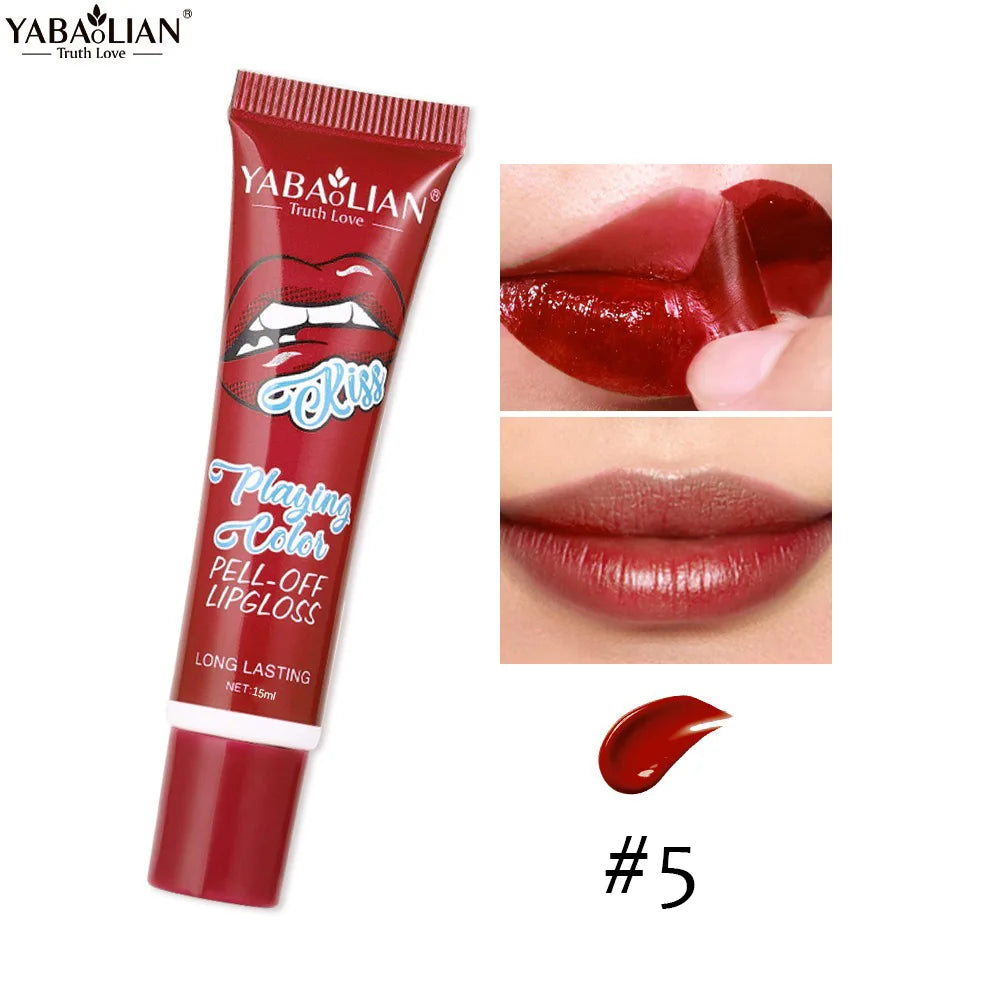 Peel Off Liquid Lipstick Amazing Tear Lipstick Lip Gloss Women Sexy Make Up Tear Pull Lips Mask Cosmetic Waterproof Long Lasting