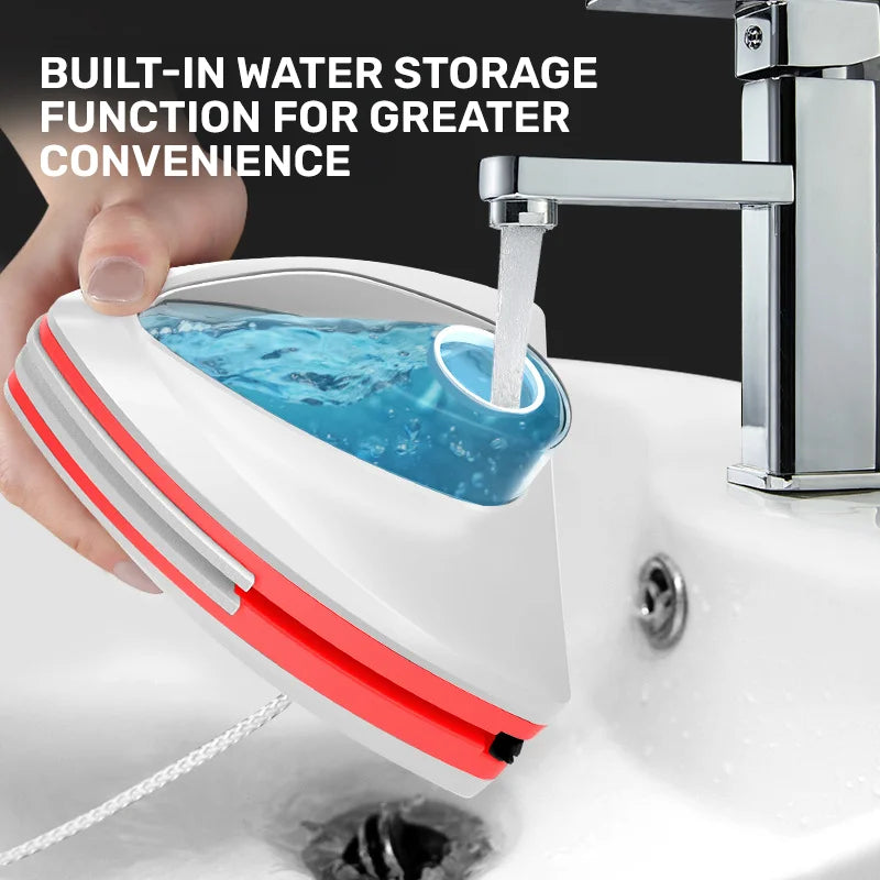 Magnetic Glass Electric Window Cleaner Cleaning Tool Water Discharge Double-layer Wiper for Home Office Special Window Cleaner