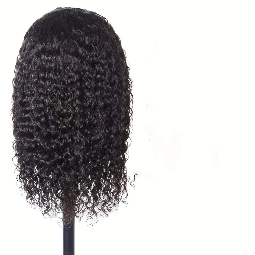 Hair Band African Wig with Small Curls, Synthetic Black Wig, for Daily Use
