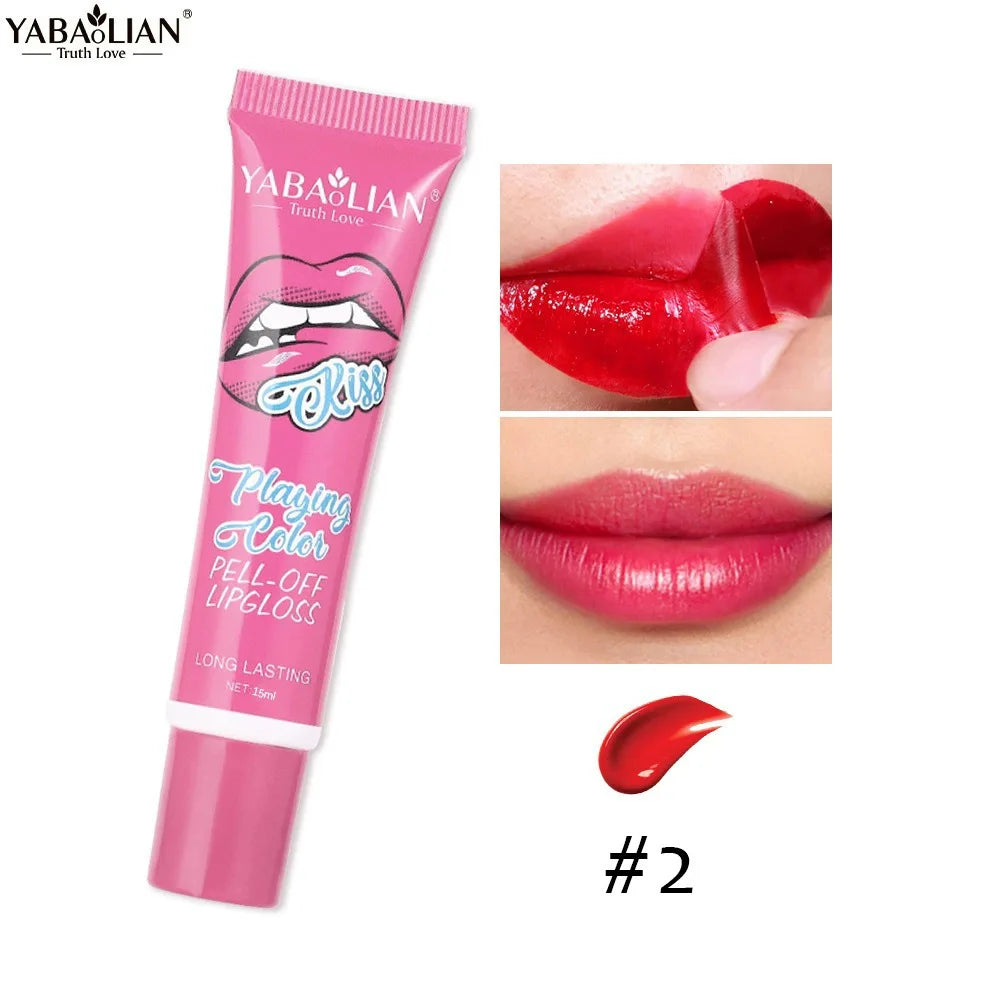 Peel Off Liquid Lipstick Amazing Tear Lipstick Lip Gloss Women Sexy Make Up Tear Pull Lips Mask Cosmetic Waterproof Long Lasting