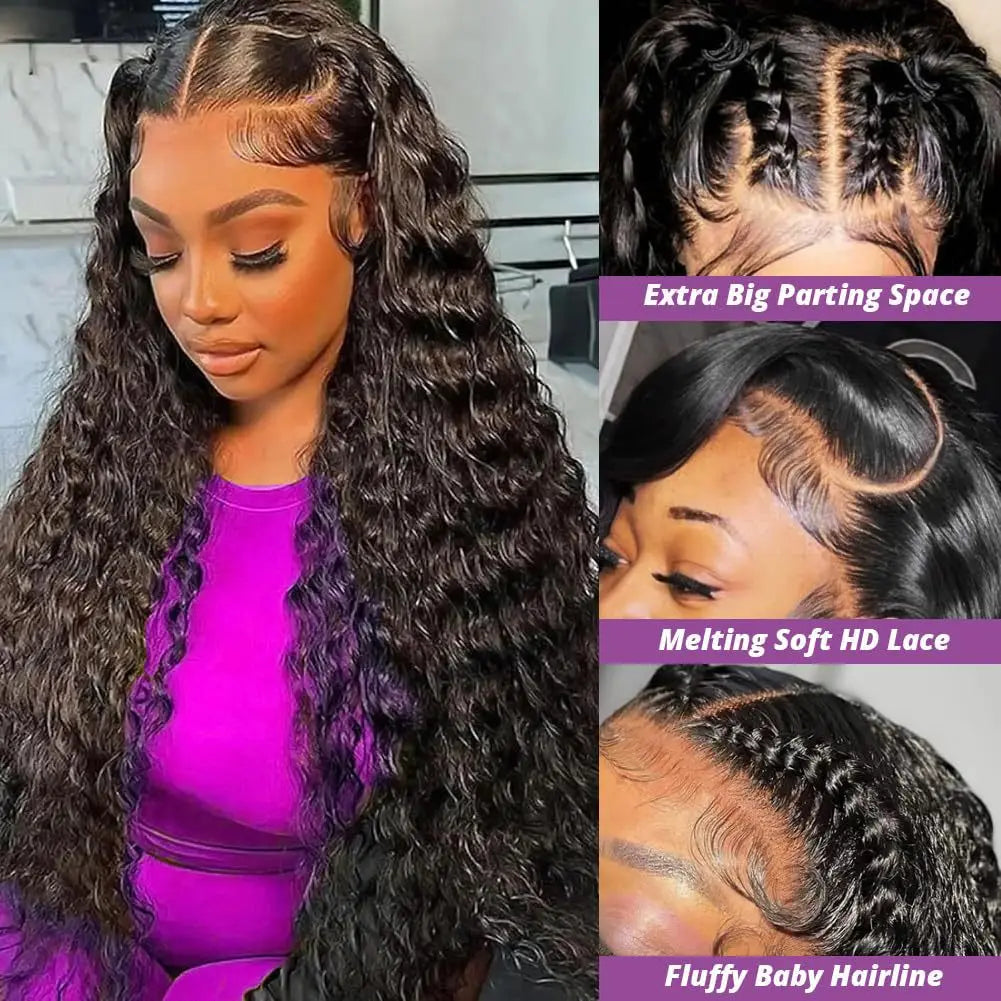 Fashion Synthetic Wig Mechanic Lace Long Curly Hair Popular in Africa Small Curl Lace Wig