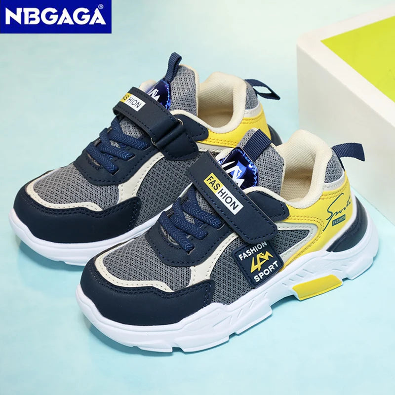 Summer Single Net Breathable Boys Sport Shoes Children Sneakers Rubber Leisure Trainers Casual Kids Sneakers
