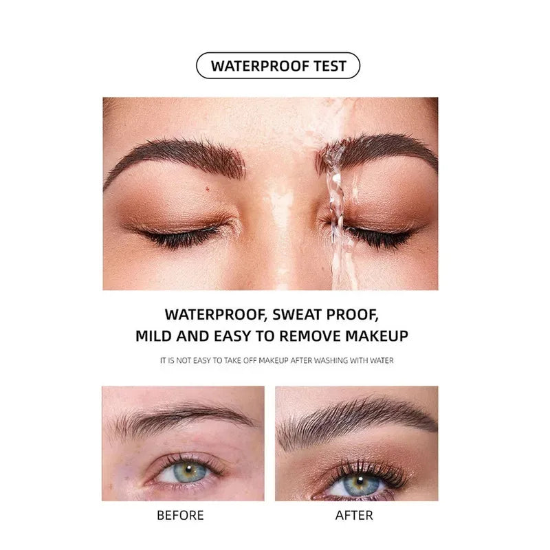 Brow Raincoat Styling Gel Clear Brow Gel Waterproof Sweat Resistant Long Lasting Eyebrow Gel Liquid Eyebrow Styling Wax