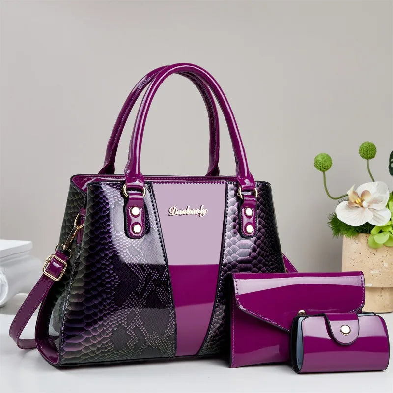 3Piece Set Women's Bag 2025 Trend New in Fashion Niche Ladies Shoulder Tote Bags for Women Shopping & Travel Bag Women Handbag