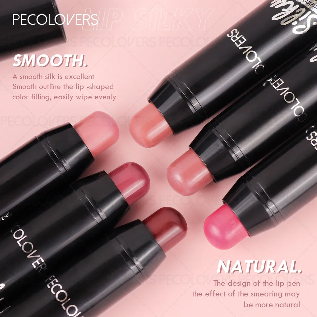 Highly Pigmented Lipstick, Natural Hydrating Finish, Liner Pen, Long-Lasting Moisturizing Lipstick